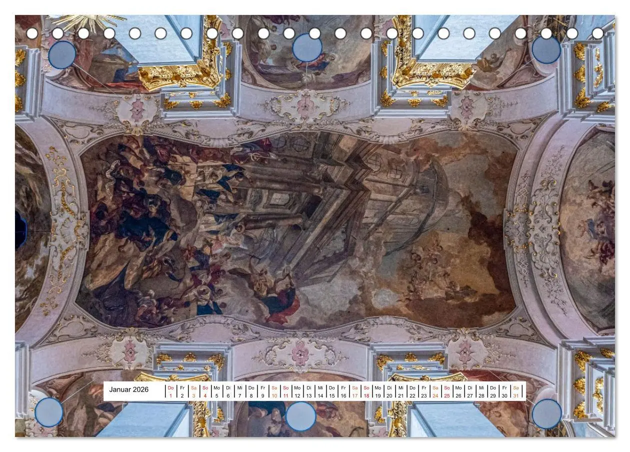 Bild: 9783516648089 | Gewölbe des Glaubens - Kirchendecken Europas (Tischkalender 2026...