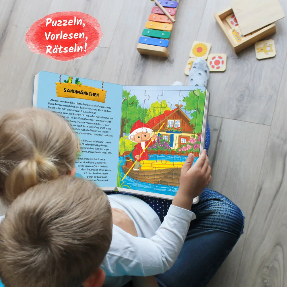 Bild: 9783957748089 | Unser Sandmännchen und seine Freunde Puzzlebuch | 4 Puzzles | Buch