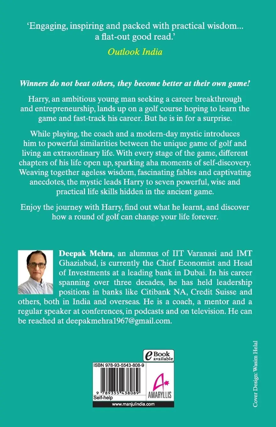 Rückseite: 9789355438089 | Think Like a Golfer, Win Like a Golfer (English) | Deepak Mehra | Buch