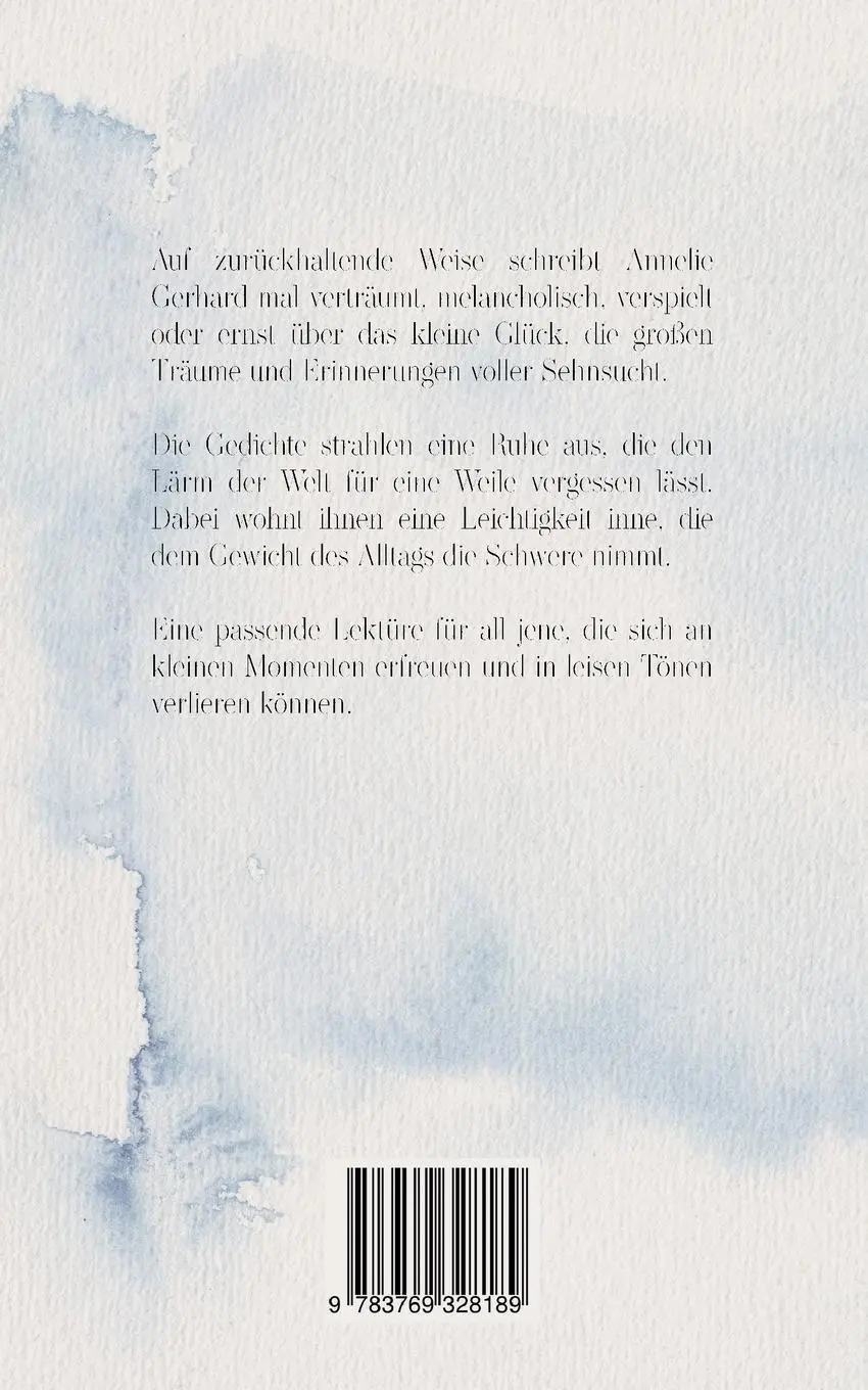 Rückseite: 9783769328189 | Poesie der leisen Töne | Zeitgetragen | Annelie Gerhard | Taschenbuch