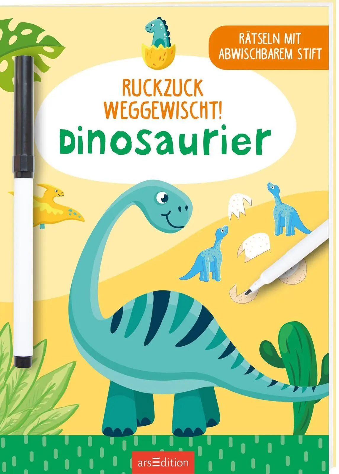 Cover: 9783845868189 | Ruckzuck weggewischt! Dinosaurier | Rätseln mit abwischbarem Stift