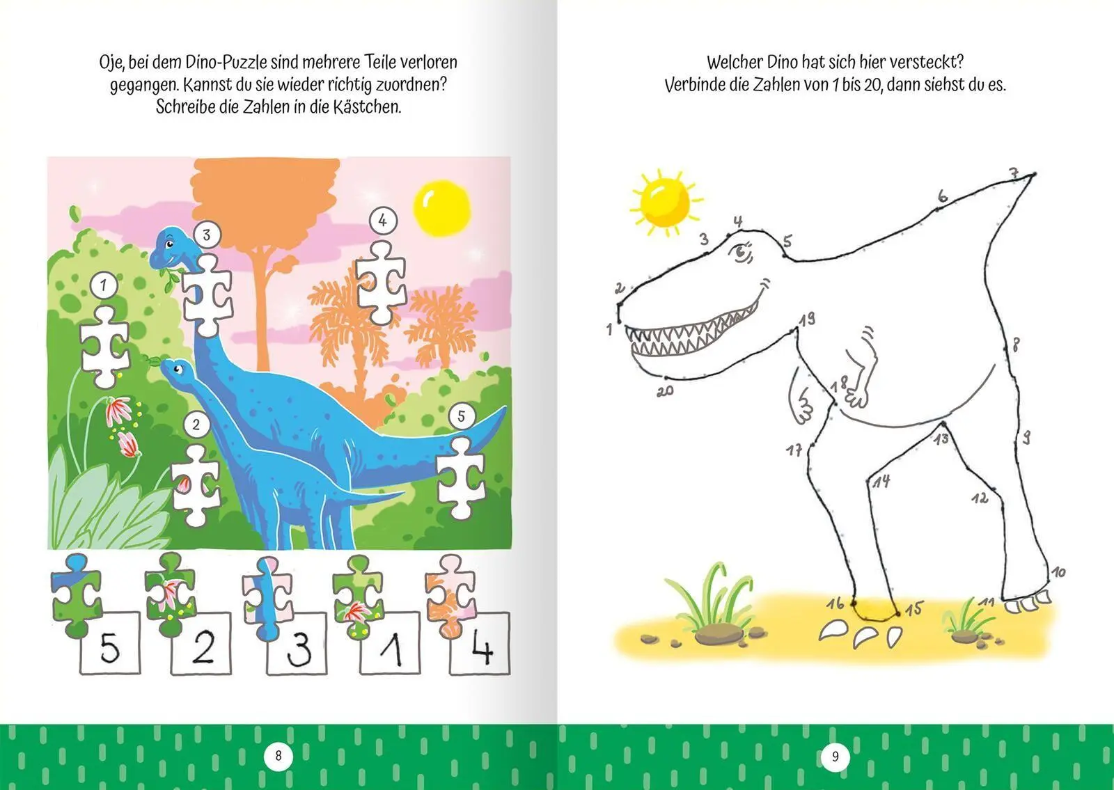 Bild: 9783845868189 | Ruckzuck weggewischt! Dinosaurier | Rätseln mit abwischbarem Stift