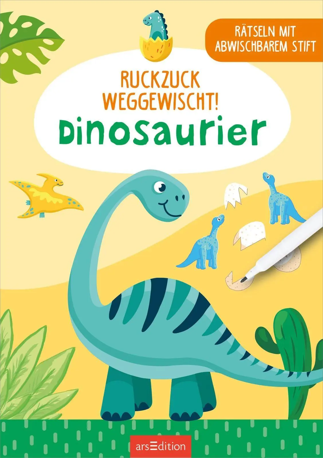 Bild: 9783845868189 | Ruckzuck weggewischt! Dinosaurier | Rätseln mit abwischbarem Stift