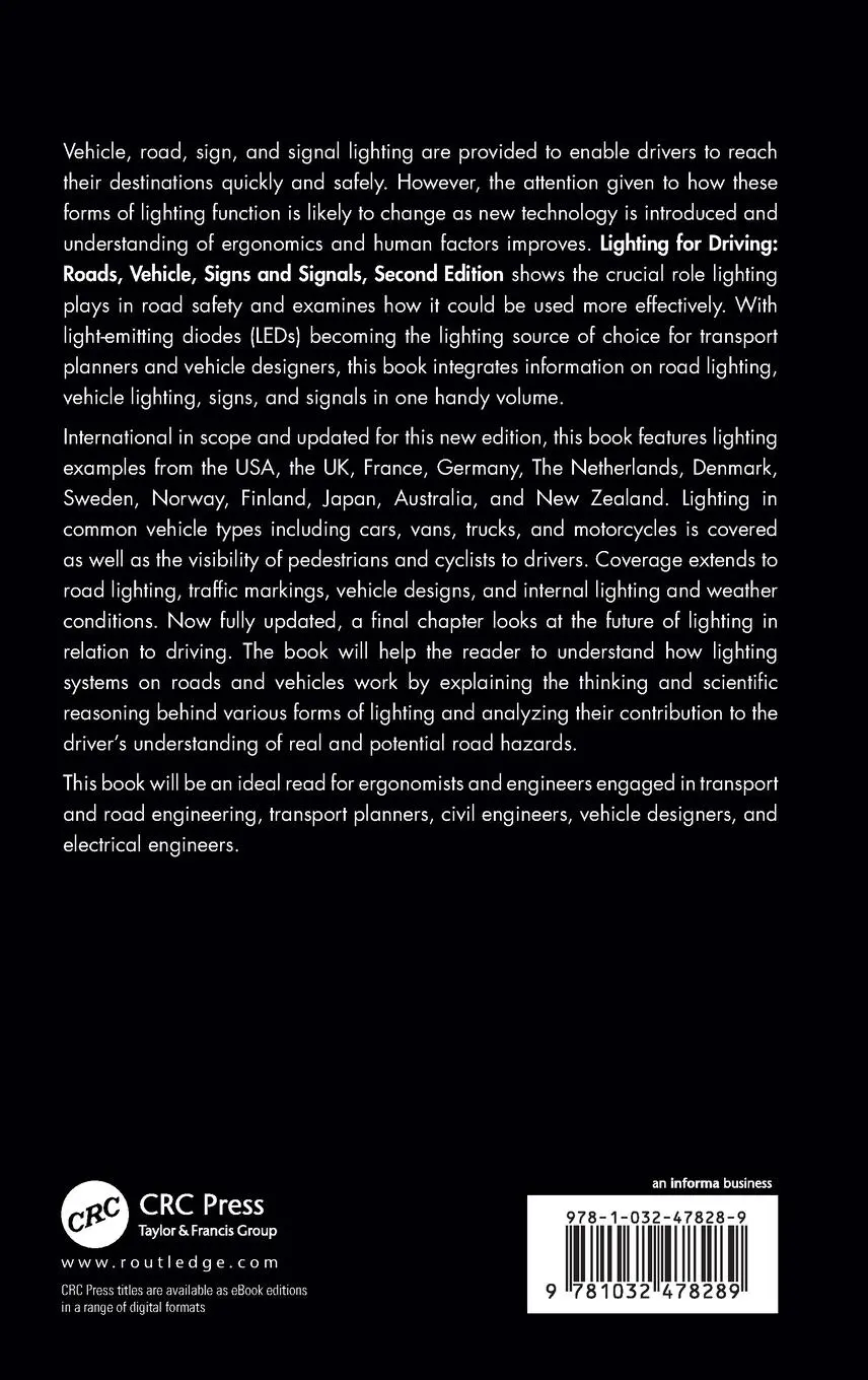 Rückseite: 9781032478289 | Lighting for Driving | Peter Boyce | Buch | Einband - fest (Hardcover)