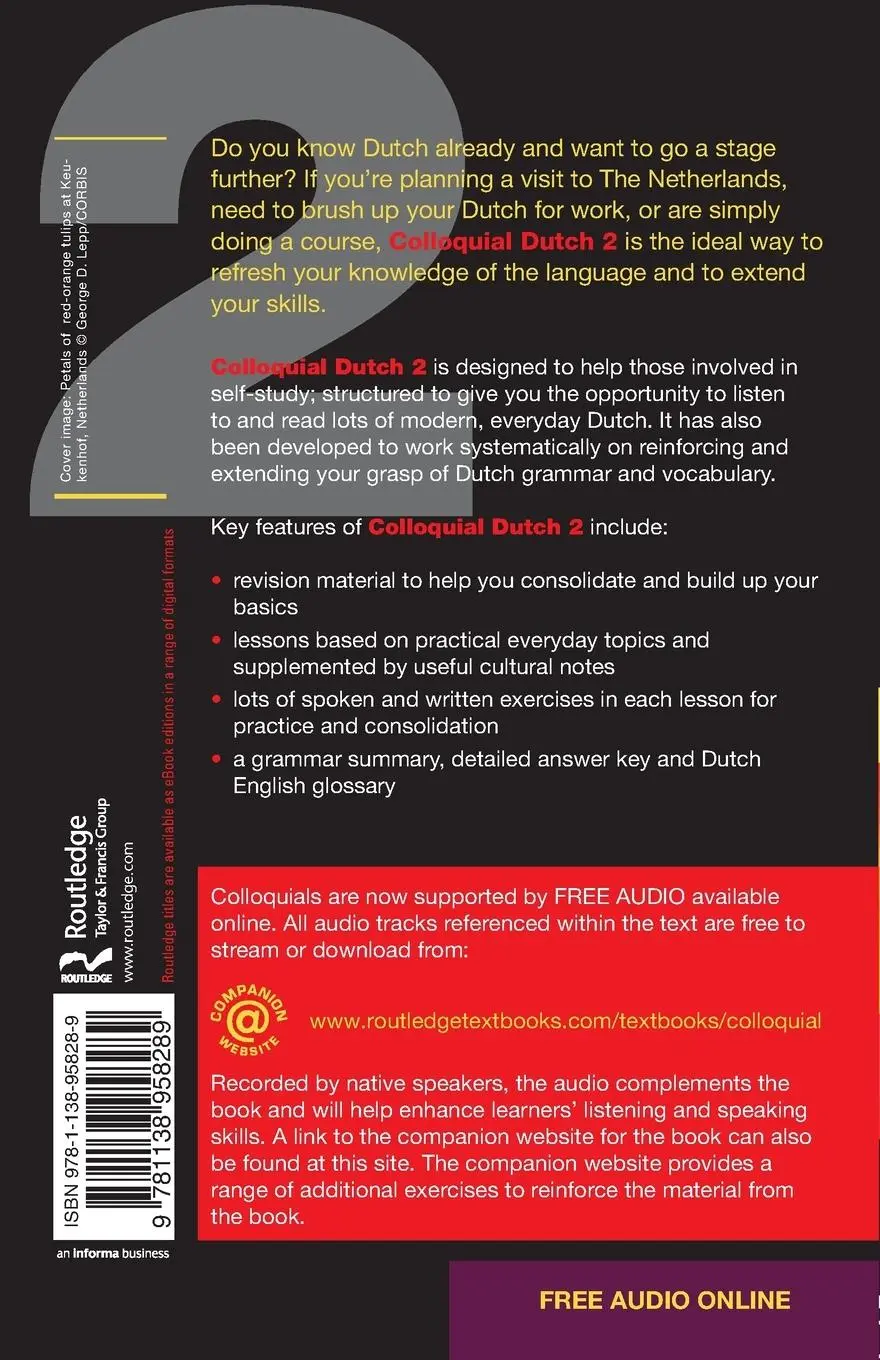 Rückseite: 9781138958289 | Colloquial Dutch 2 | The Next Step in Language Learning | Taschenbuch