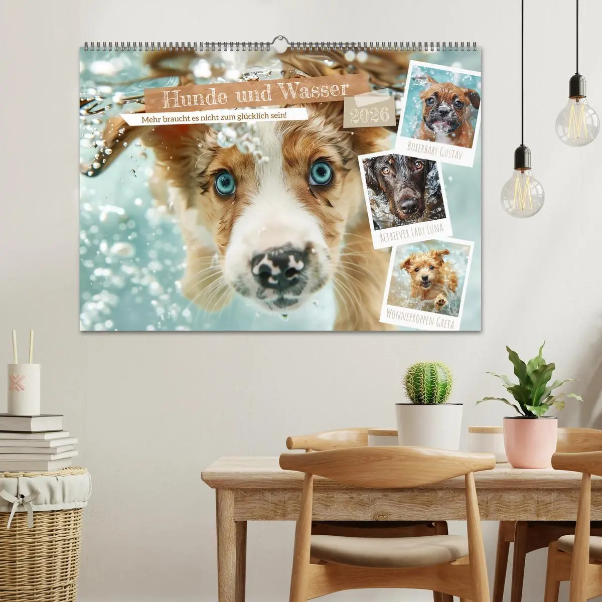 Bild: 9783457398289 | Hunde und Wasser (Wandkalender 2026 DIN A2 quer), CALVENDO...