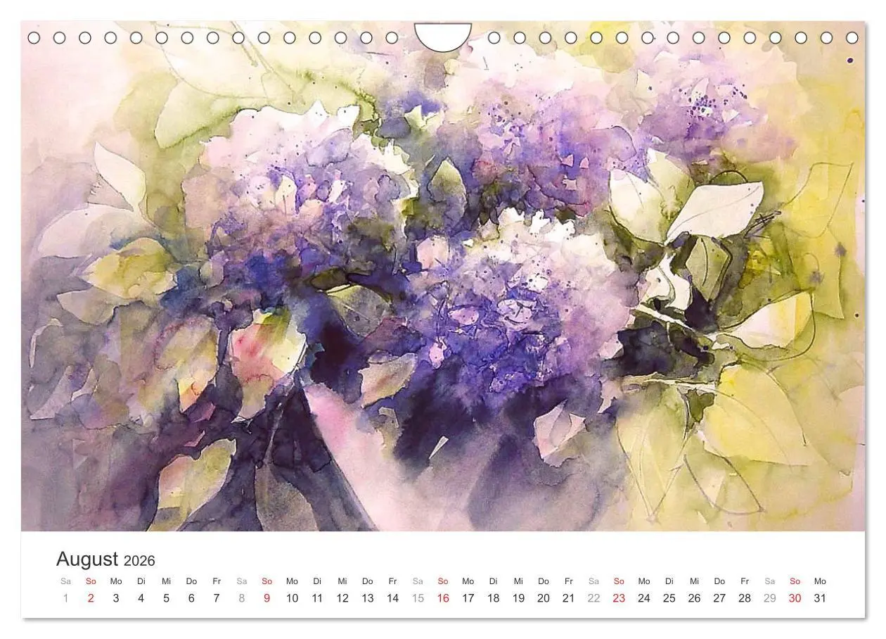 Bild: 9783516008289 | Blütenzauber - Aquarelle von ECKARD FUNCK (Wandkalender 2026 DIN A4...