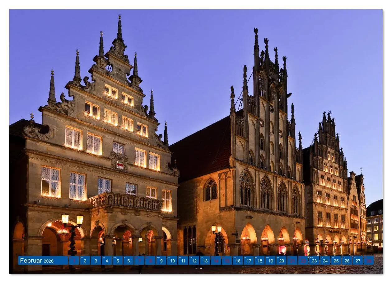 Bild: 9783516628289 | Magisches Münster (Wandkalender 2026 DIN A3 quer), CALVENDO...