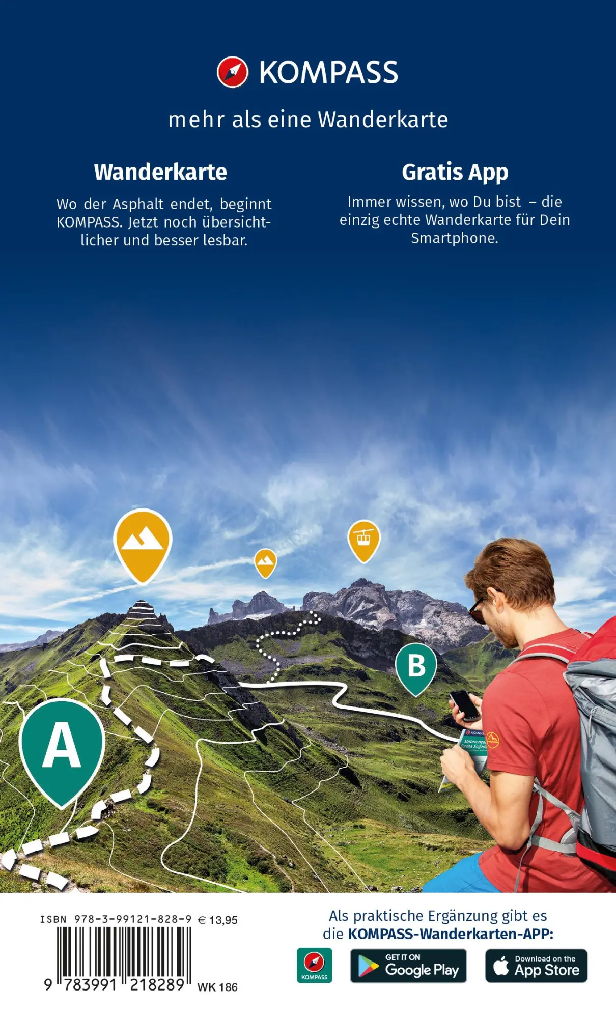 Rückseite: 9783991218289 | KOMPASS Wanderkarten-Set 186 Oberpfälzer Wald (2 Karten) 1:50.000