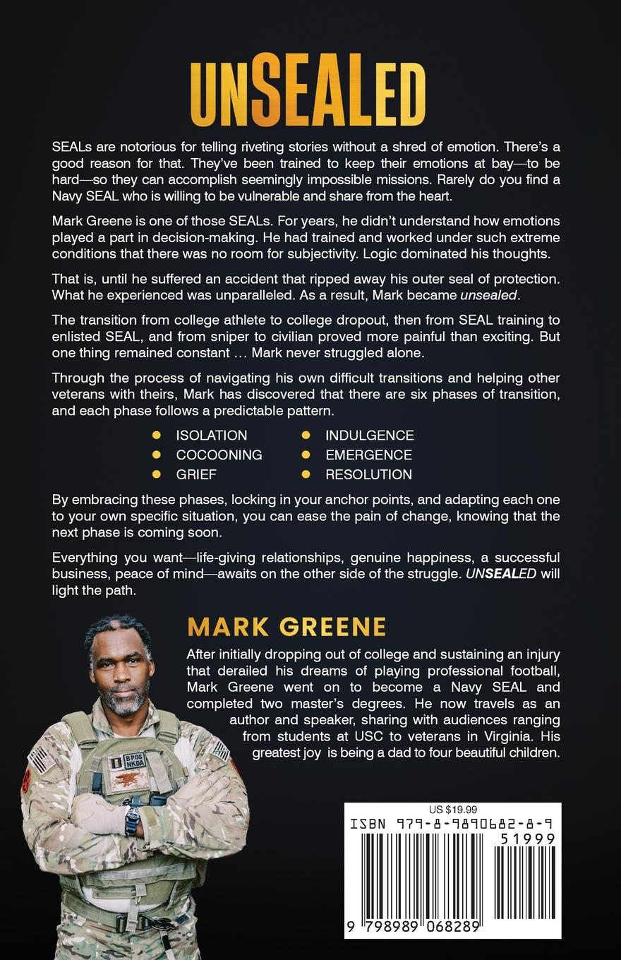 Rückseite: 9798989068289 | Unsealed | A Navy SEAL's Guide to Mastering Life's Transitions | Buch