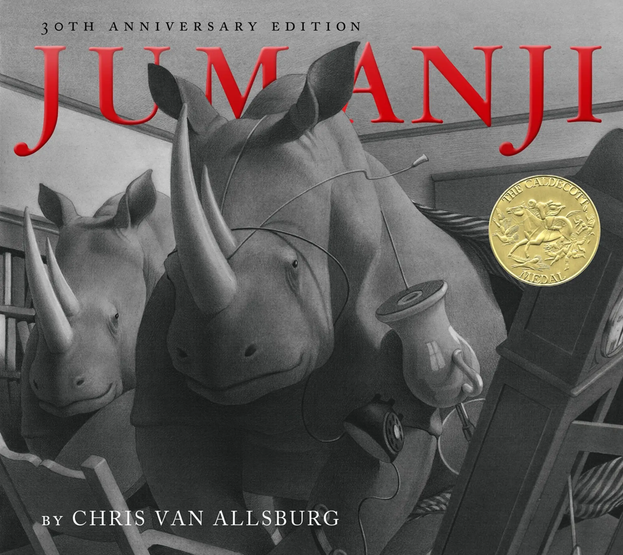 Cover: 9780547608389 | Jumanji 30th Anniversary Edition | A Caldecott Award Winner | Allsburg