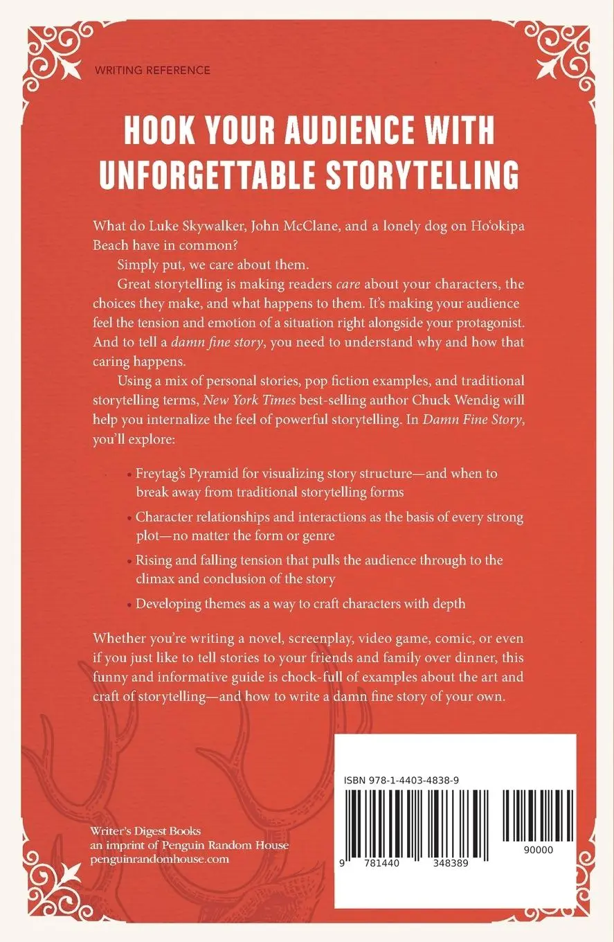 Rückseite: 9781440348389 | Damn Fine Story | Mastering the Tools of a Powerful Narrative | Wendig