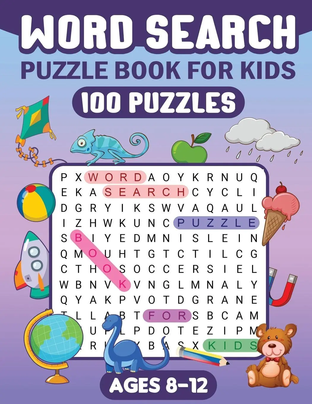 Cover: 9781998058389 | Word Search Puzzle Book for Kids | Word Searches For Kids Ages 8-12