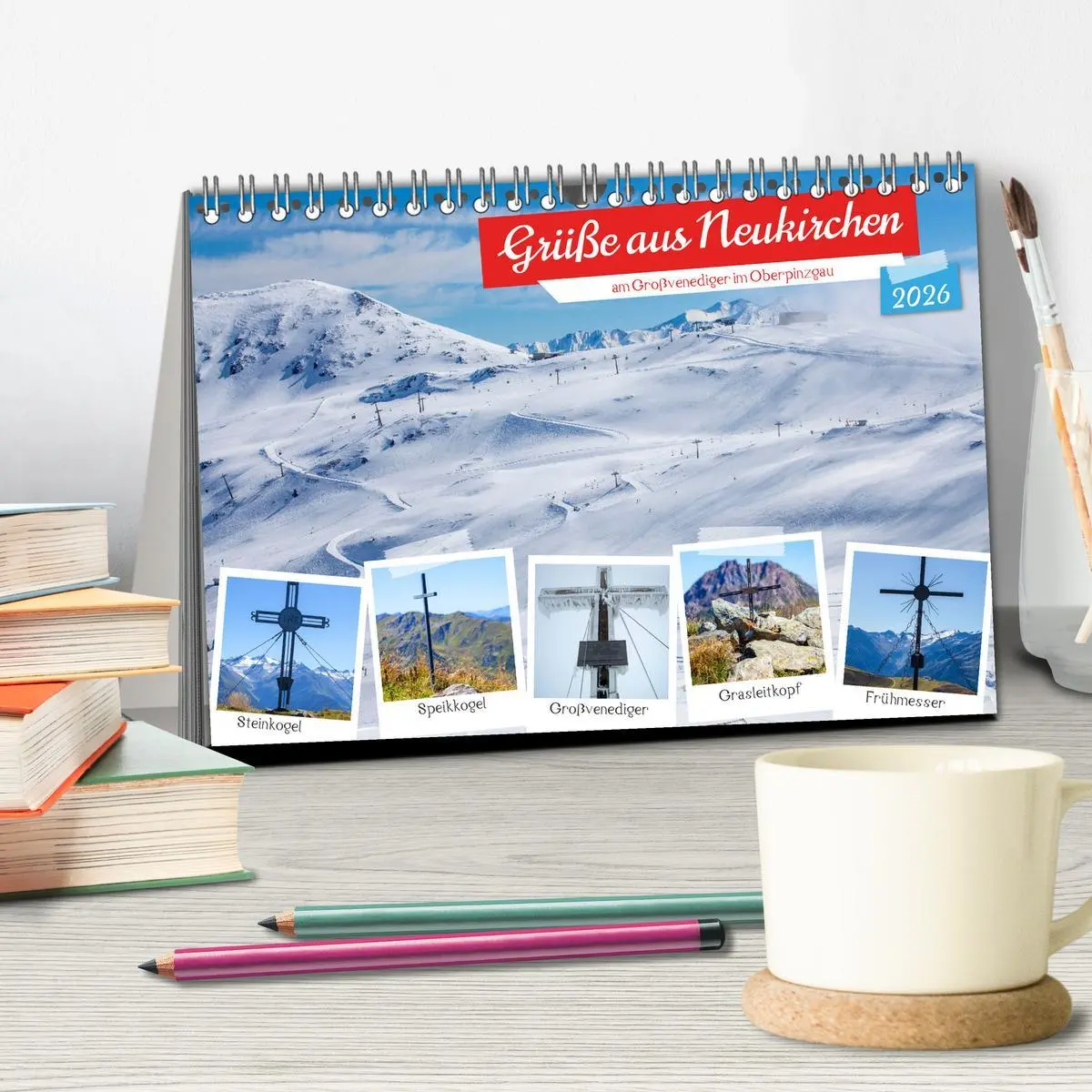 Bild: 9783457458389 | Grüße aus Neukirchen (Tischkalender 2026 DIN A5 quer), CALVENDO...