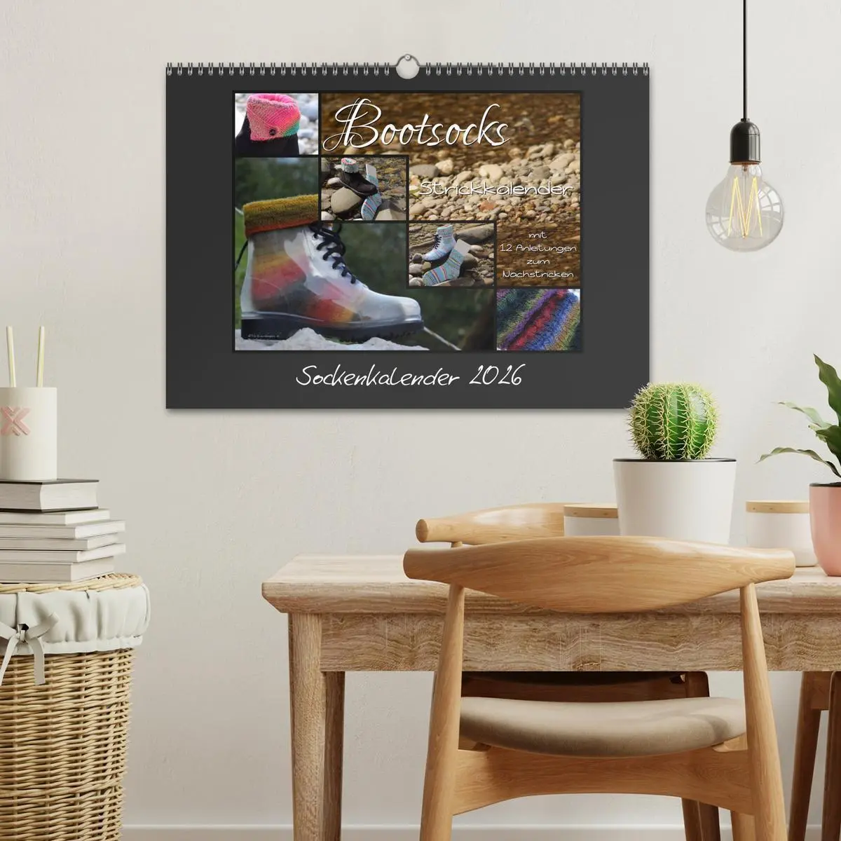 Bild: 9783516098389 | Sockenkalender Bootsocks 2026 (Wandkalender 2026 DIN A3 quer),...
