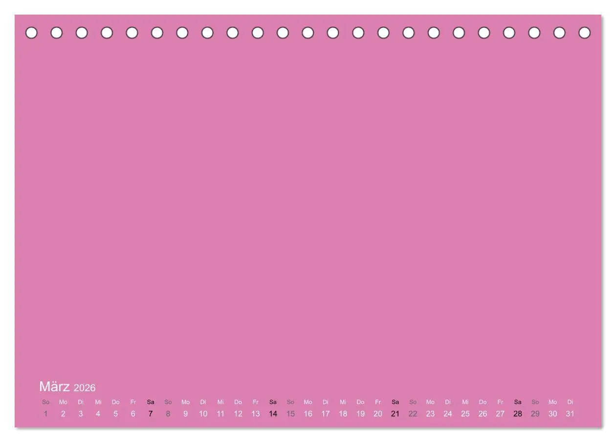 Bild: 9783516168389 | Bastelkalender - Pink (Tischkalender 2026 DIN A5 quer), CALVENDO...
