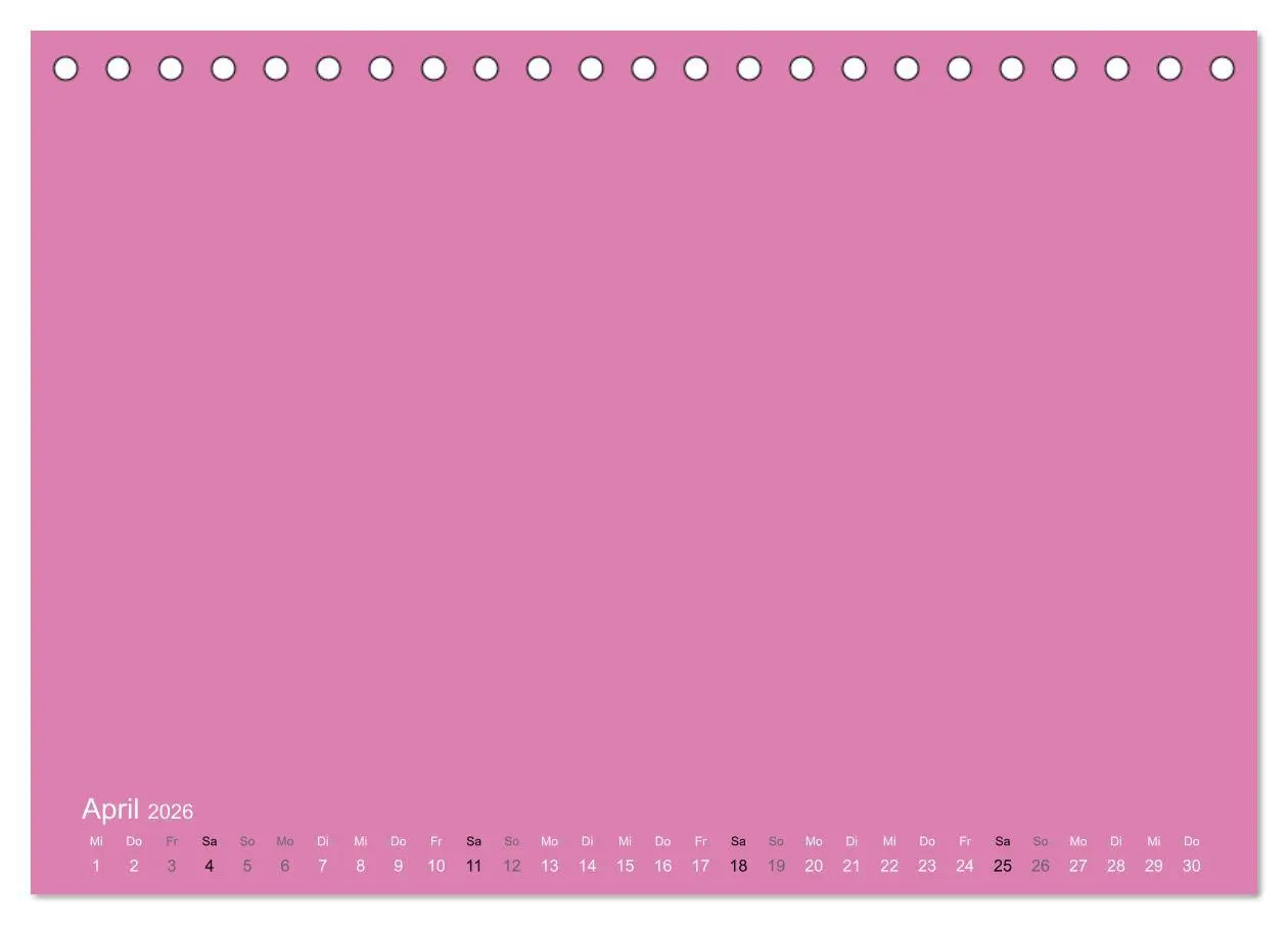 Bild: 9783516168389 | Bastelkalender - Pink (Tischkalender 2026 DIN A5 quer), CALVENDO...