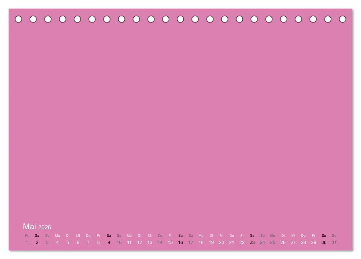 Bild: 9783516168389 | Bastelkalender - Pink (Tischkalender 2026 DIN A5 quer), CALVENDO...