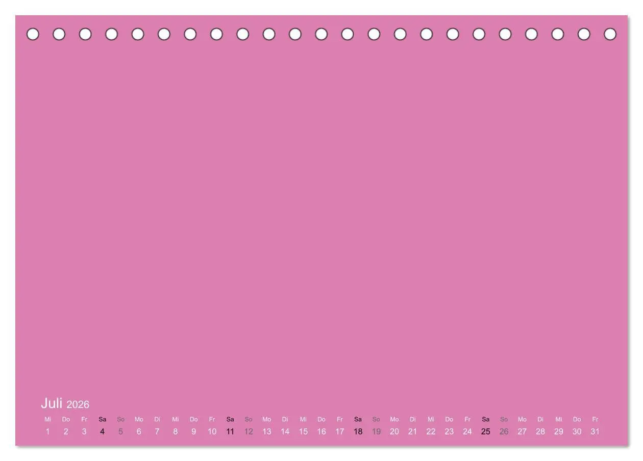 Bild: 9783516168389 | Bastelkalender - Pink (Tischkalender 2026 DIN A5 quer), CALVENDO...