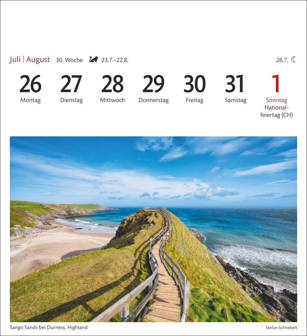 Bild: 9783840038389 | Schottland Sehnsuchtskalender 2027 - Wochenkalender mit 53 Postkarten