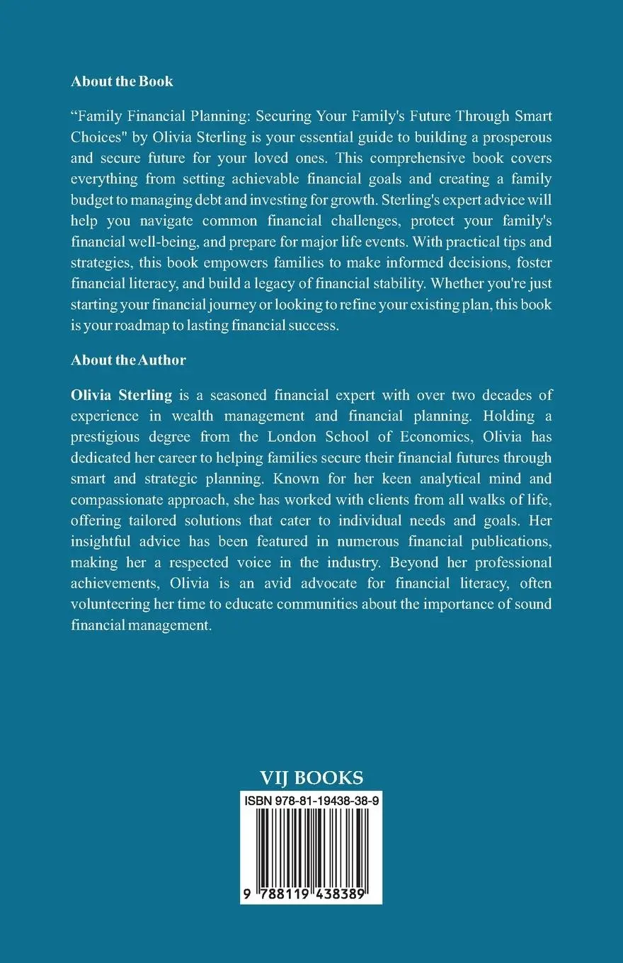 Rückseite: 9788119438389 | Family Financial Planning | Olivia Sterling | Taschenbuch | 2024