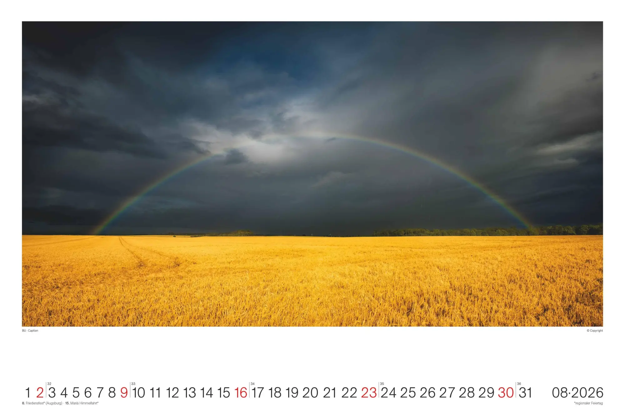 Bild: 4069095008489 | Regenbogen - Wandkalender im Format 49, 5 x 33 | Kalender | 14 S.