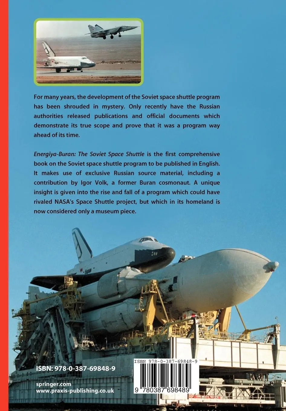 Rückseite: 9780387698489 | Energiya-Buran | The Soviet Space Shuttle | Bert Vis (u. a.) | Buch