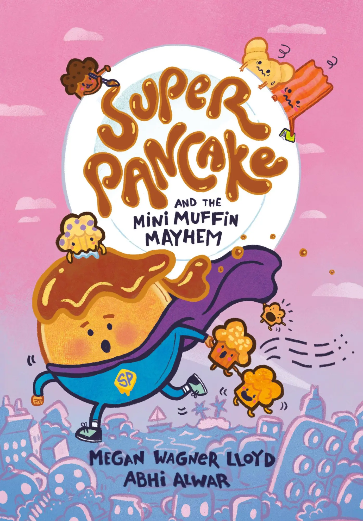 Cover: 9780593378489 | Super Pancake and the Mini Muffin Mayhem | (A Graphic Novel) | Lloyd