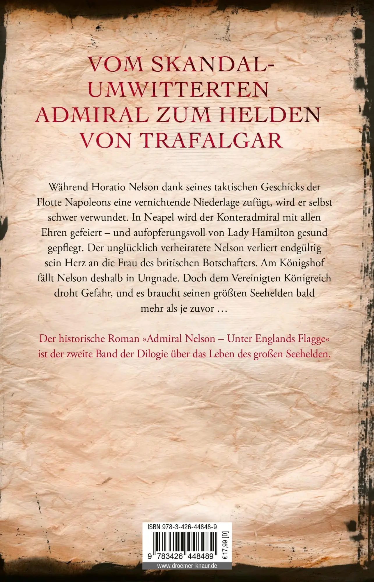 Rückseite: 9783426448489 | Admiral Nelson - Unter Englands Flagge | Mac P. Lorne | Taschenbuch