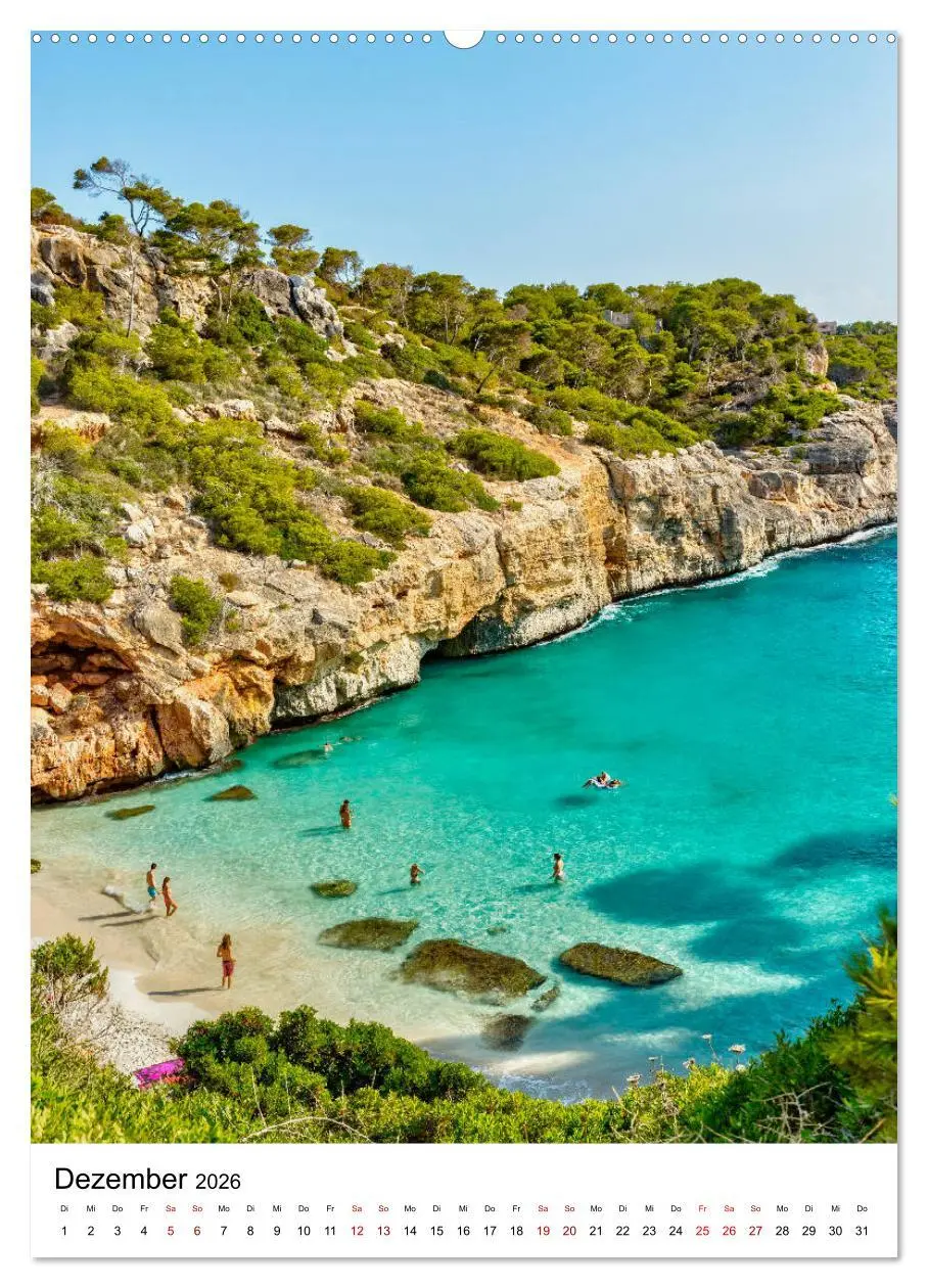 Bild: 9783516398489 | Mallorca - Insel des Glücks (Wandkalender 2026 DIN A2 hoch),...
