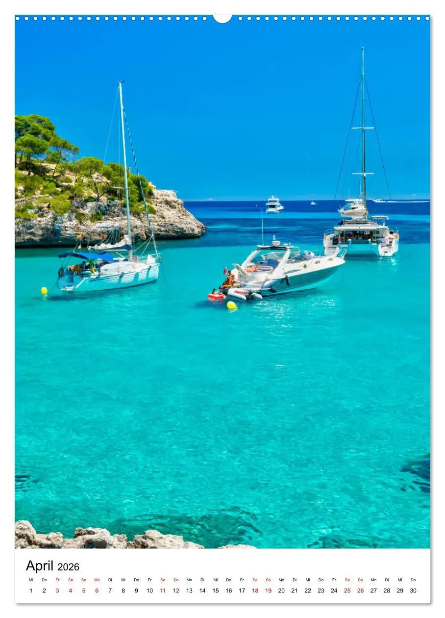 Bild: 9783516398489 | Mallorca - Insel des Glücks (Wandkalender 2026 DIN A2 hoch),...
