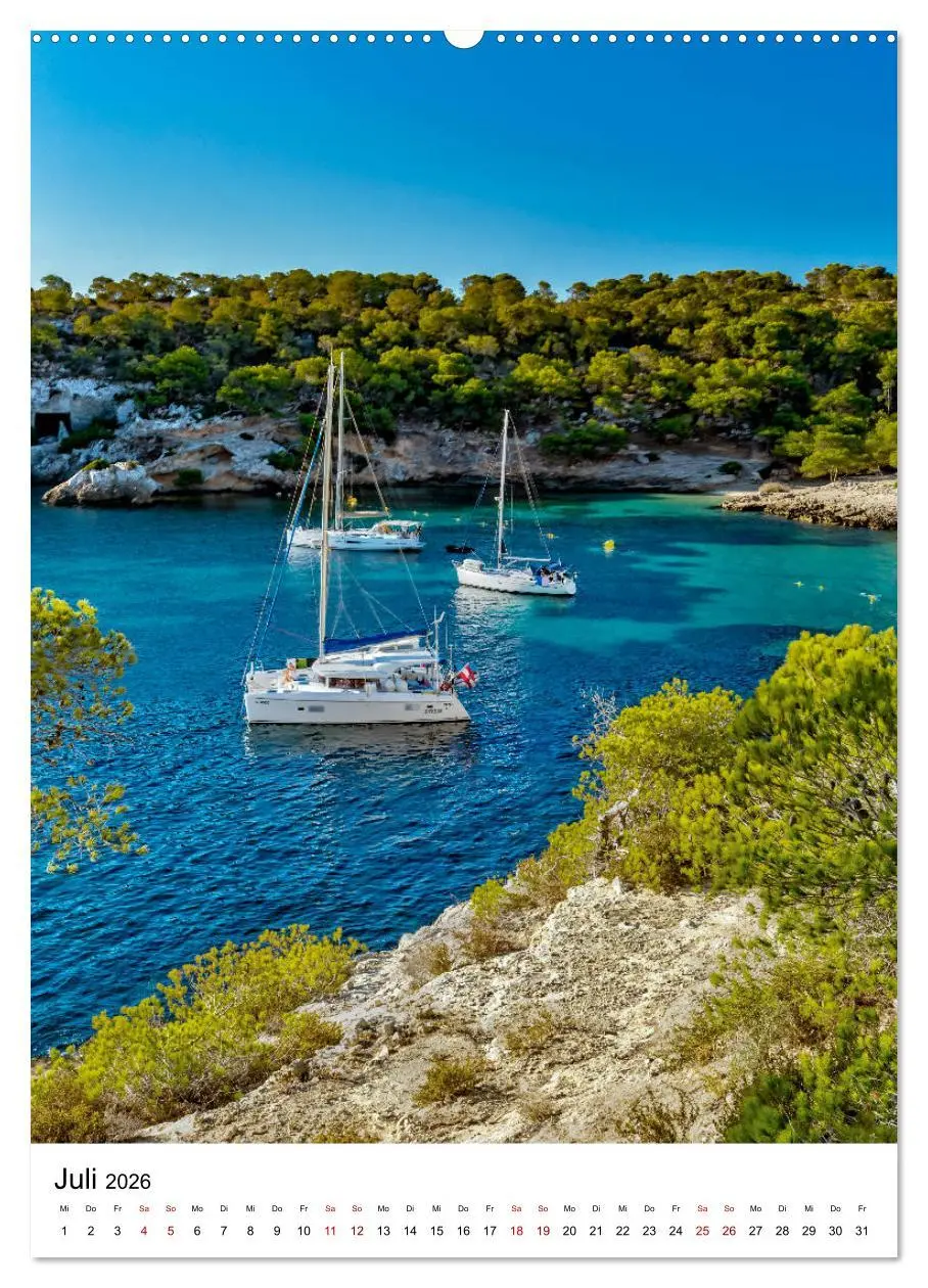 Bild: 9783516398489 | Mallorca - Insel des Glücks (Wandkalender 2026 DIN A2 hoch),...