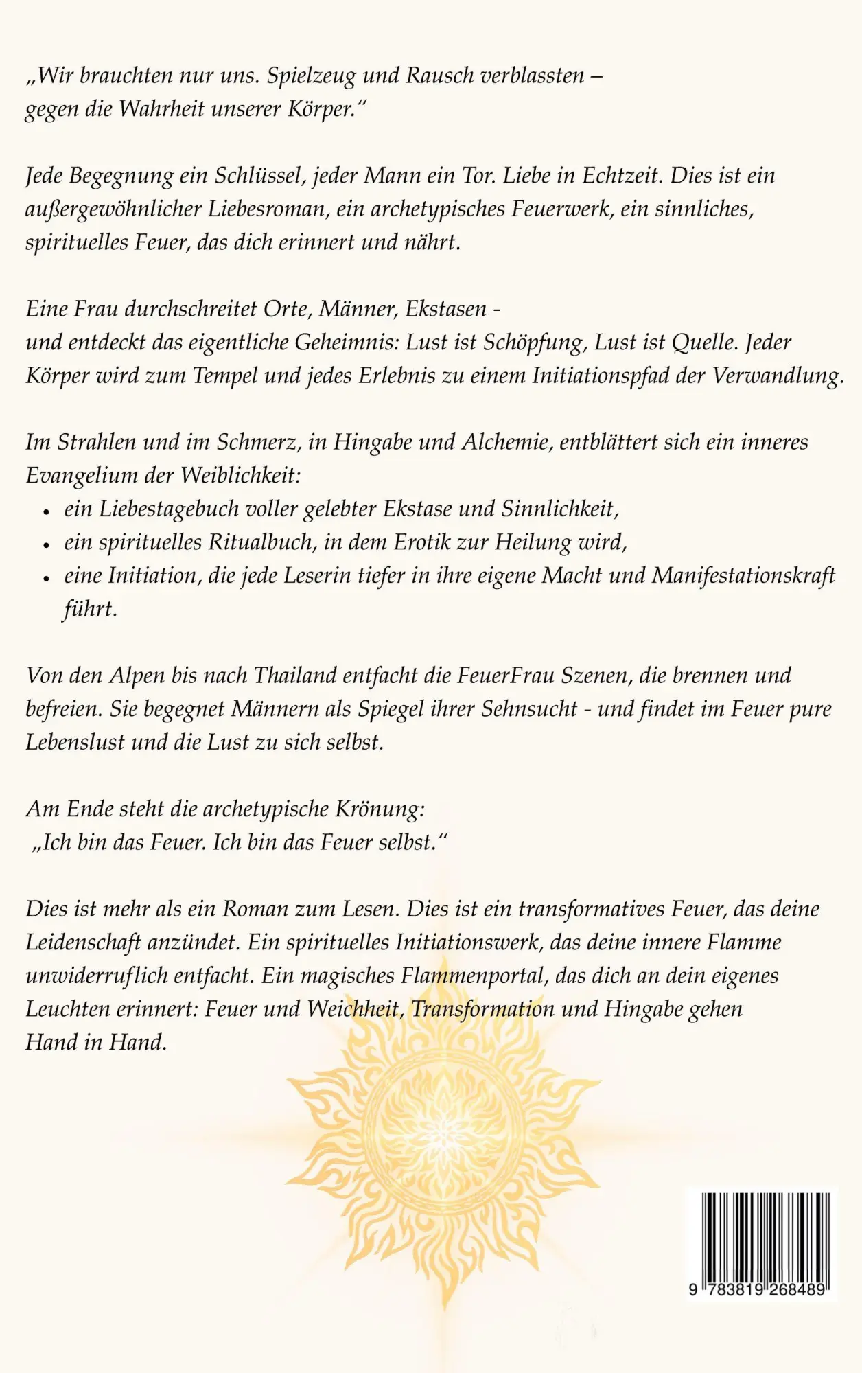 Rückseite: 9783819268489 | Die FeuerFrau - Im Tempel der Lust | Silvia Heuer | Taschenbuch | 2025