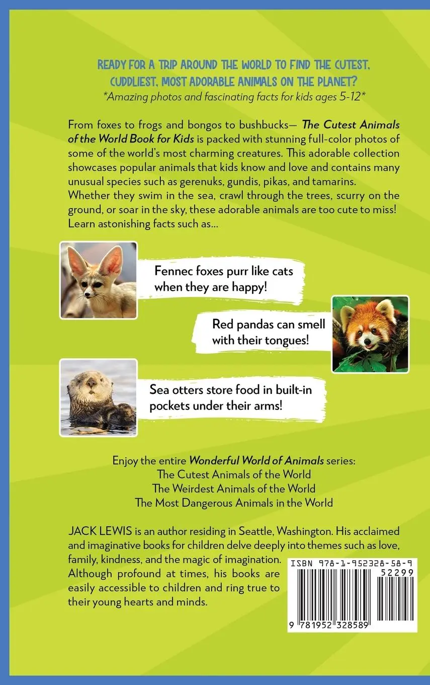 Rückseite: 9781952328589 | The Cutest Animals of the World Book for Kids | Jack Lewis | Buch