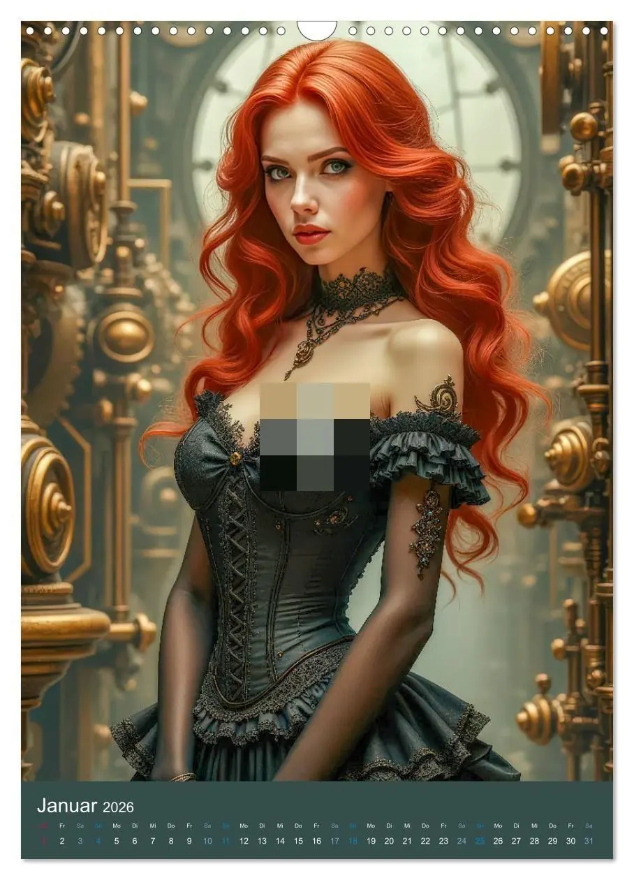 Bild: 9783457298589 | Steampunk Noir (Wandkalender 2026 DIN A3 hoch), CALVENDO...