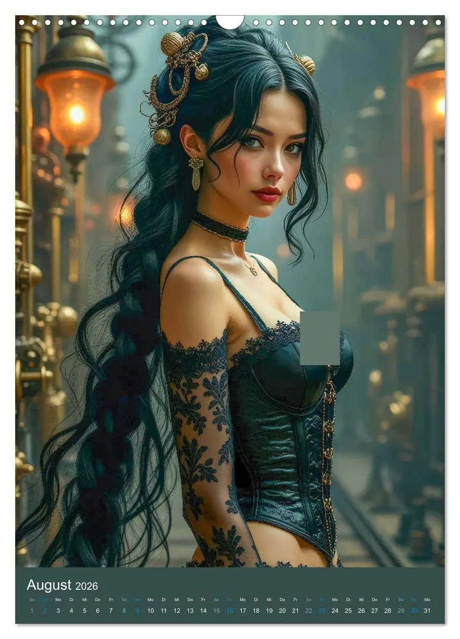 Bild: 9783457298589 | Steampunk Noir (Wandkalender 2026 DIN A3 hoch), CALVENDO...