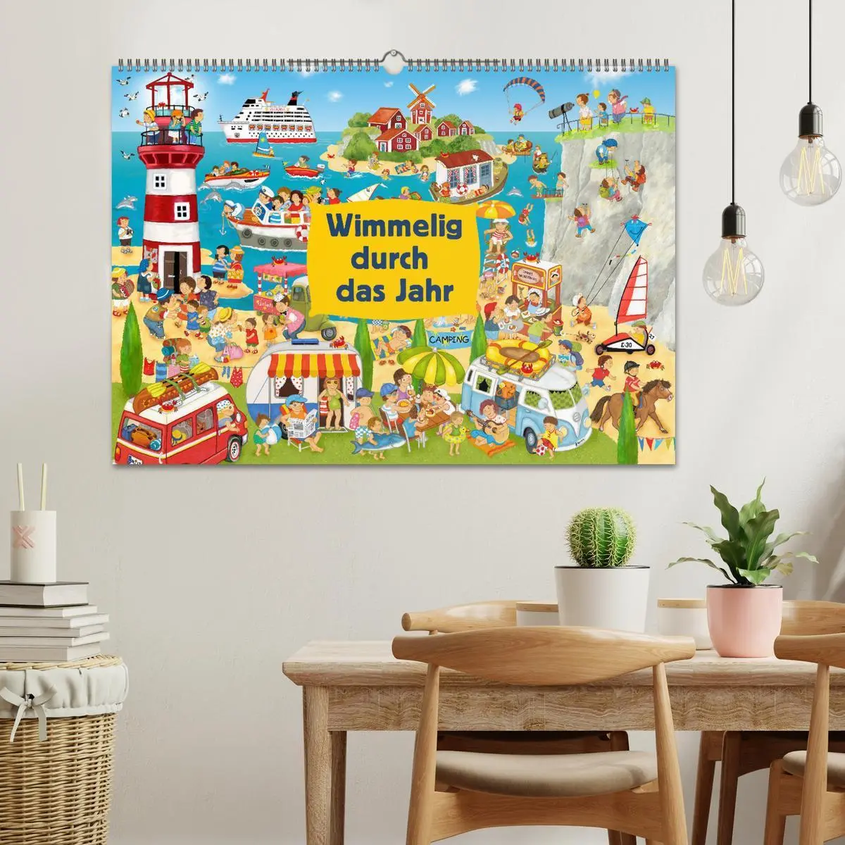 Bild: 9783457368589 | Wimmelig durch das Jahr (Wandkalender 2026 DIN A2 quer), CALVENDO...