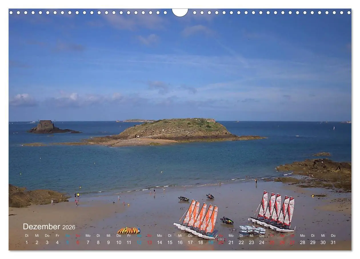 Bild: 9783516078589 | Bretagne - Sehnsucht in Blau (Wandkalender 2026 DIN A3 quer),...