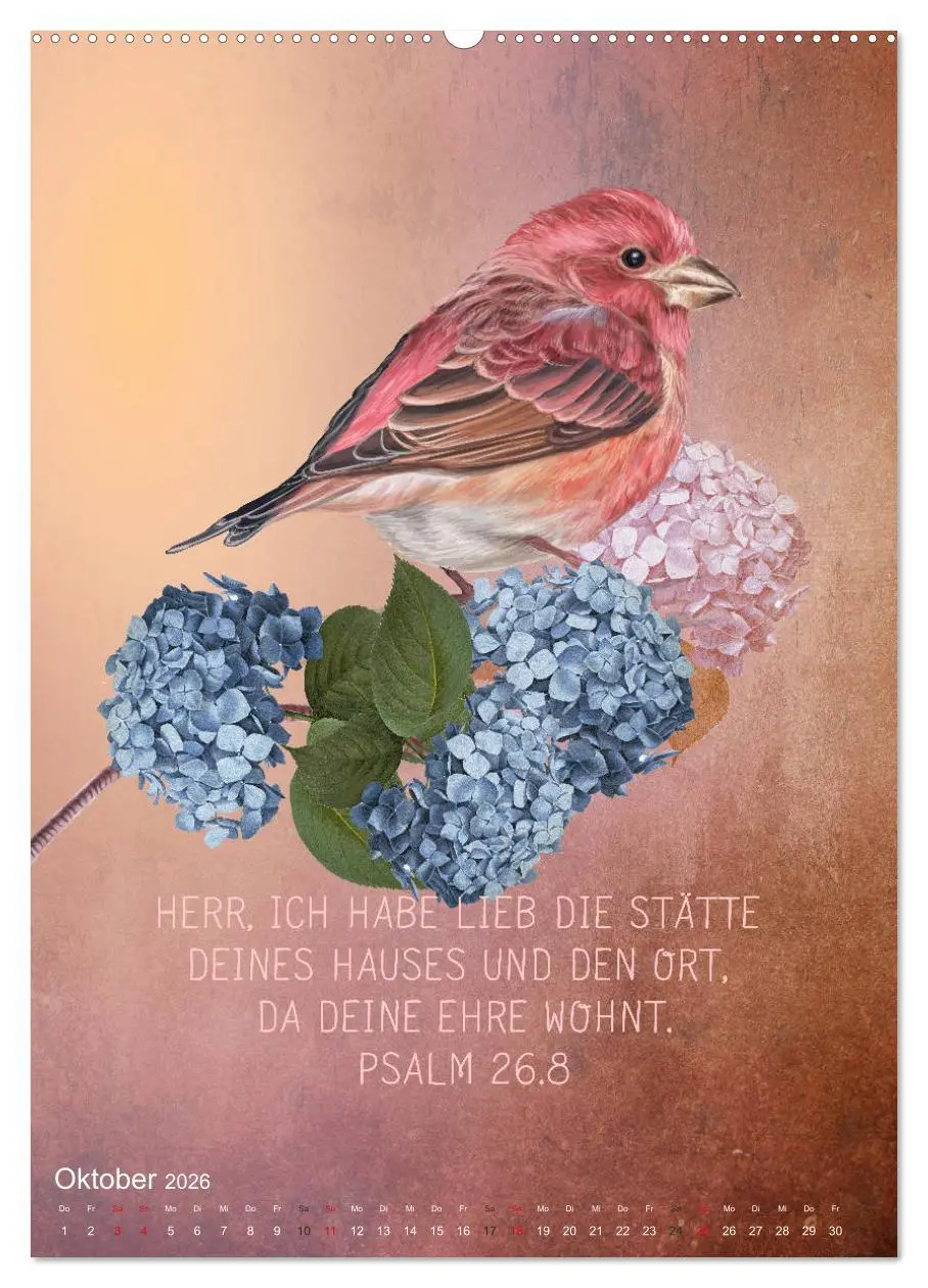 Bild: 9783516388589 | Bibelworte für Vogelfreunde (hochwertiger Premium Wandkalender 2026...