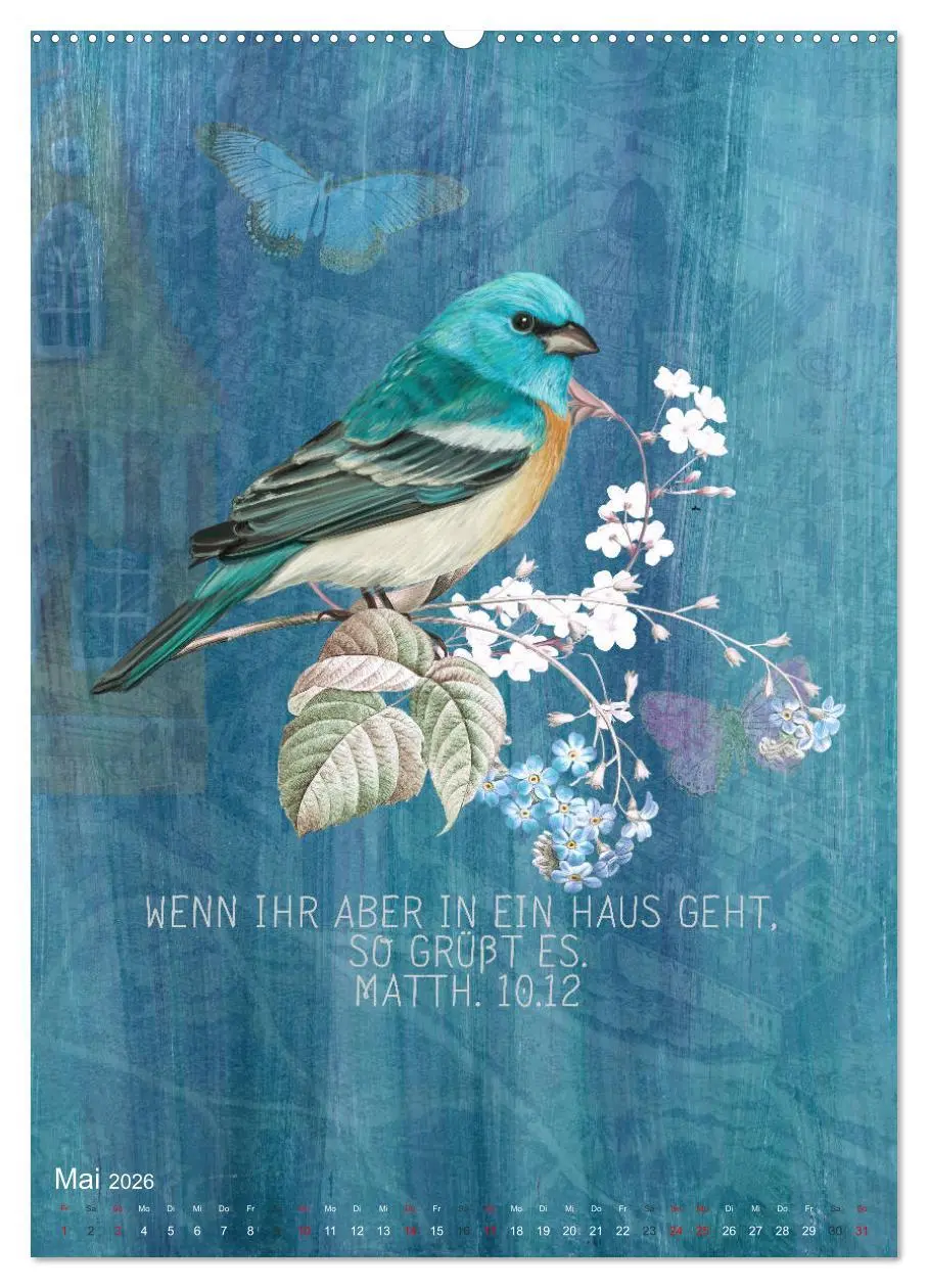 Bild: 9783516388589 | Bibelworte für Vogelfreunde (hochwertiger Premium Wandkalender 2026...