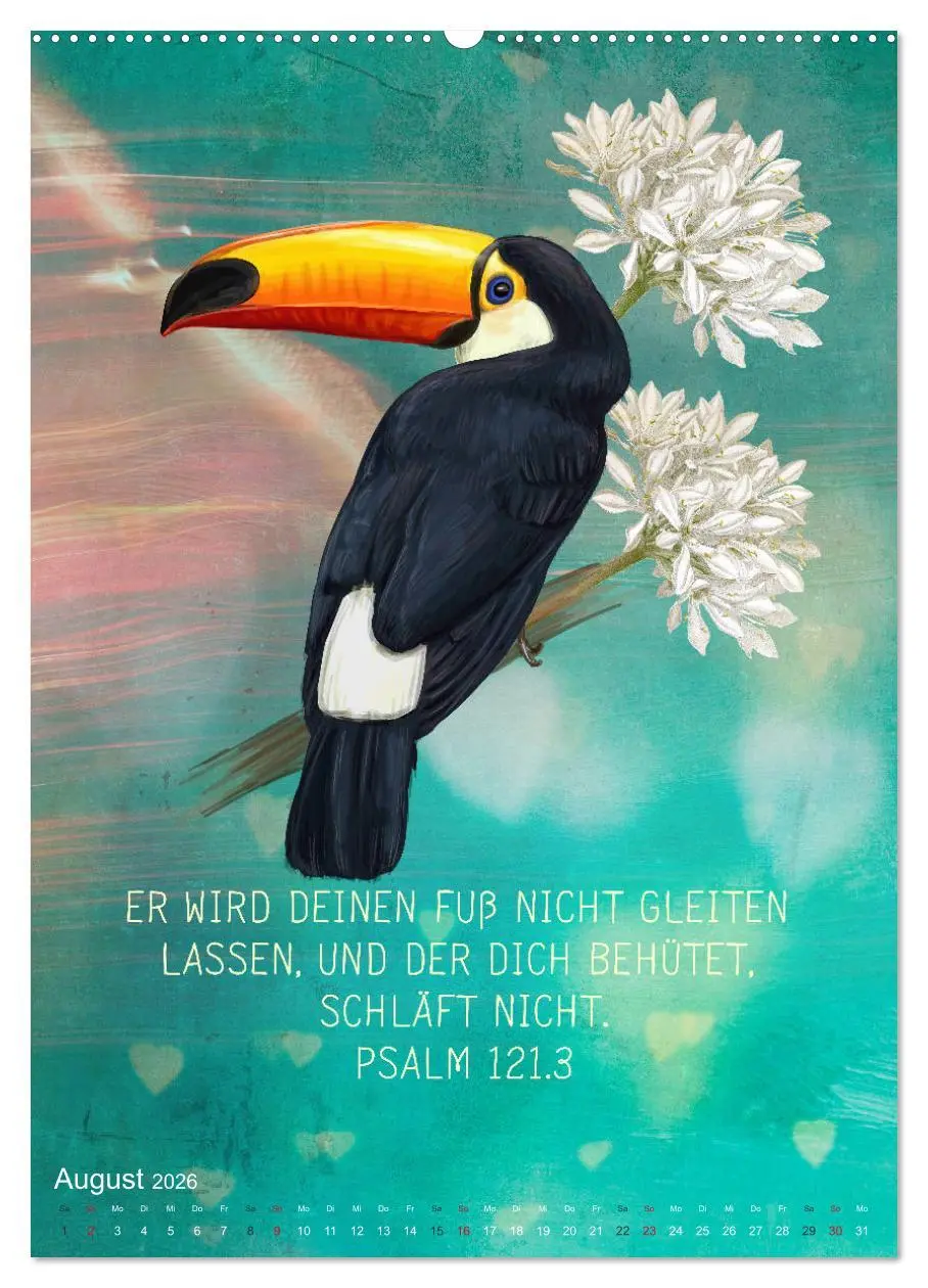 Bild: 9783516388589 | Bibelworte für Vogelfreunde (hochwertiger Premium Wandkalender 2026...