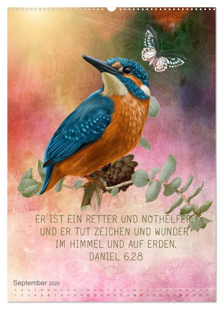 Bild: 9783516388589 | Bibelworte für Vogelfreunde (hochwertiger Premium Wandkalender 2026...