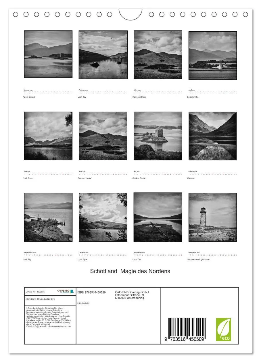 Bild: 9783516458589 | Schottland Magie des Nordens (Wandkalender 2026 DIN A4 hoch),...