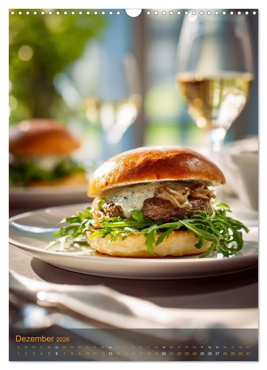 Bild: 9783516698589 | Burger Kalender - Foodporn für echte Burgerfans (Wandkalender 2026...