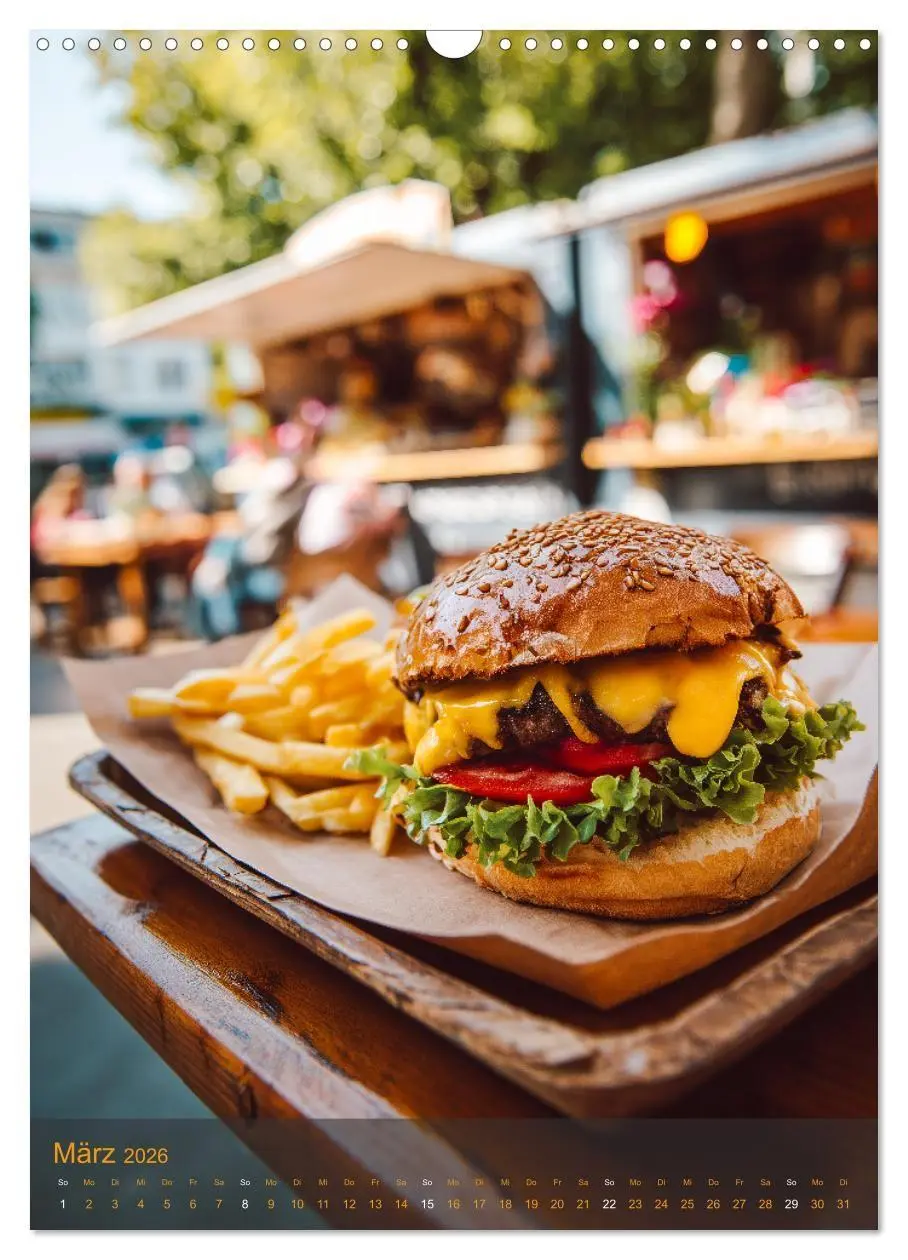 Bild: 9783516698589 | Burger Kalender - Foodporn für echte Burgerfans (Wandkalender 2026...