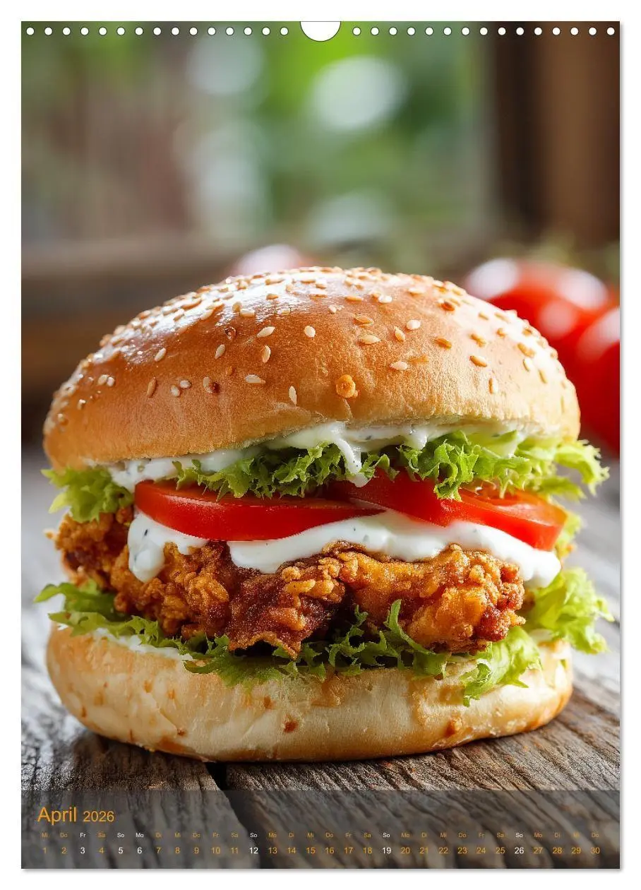 Bild: 9783516698589 | Burger Kalender - Foodporn für echte Burgerfans (Wandkalender 2026...