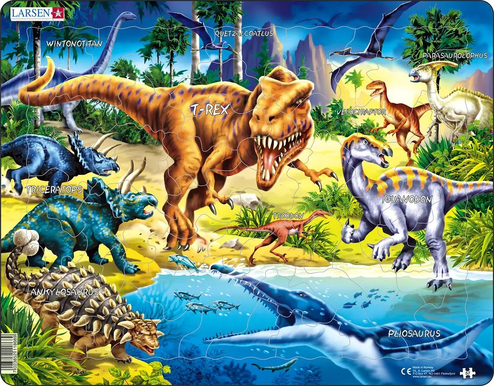 Cover: 7023852118689 | Puzzle - Dinosaurier aus der Kreidezeit | Puzzle | 2004 | Larsen