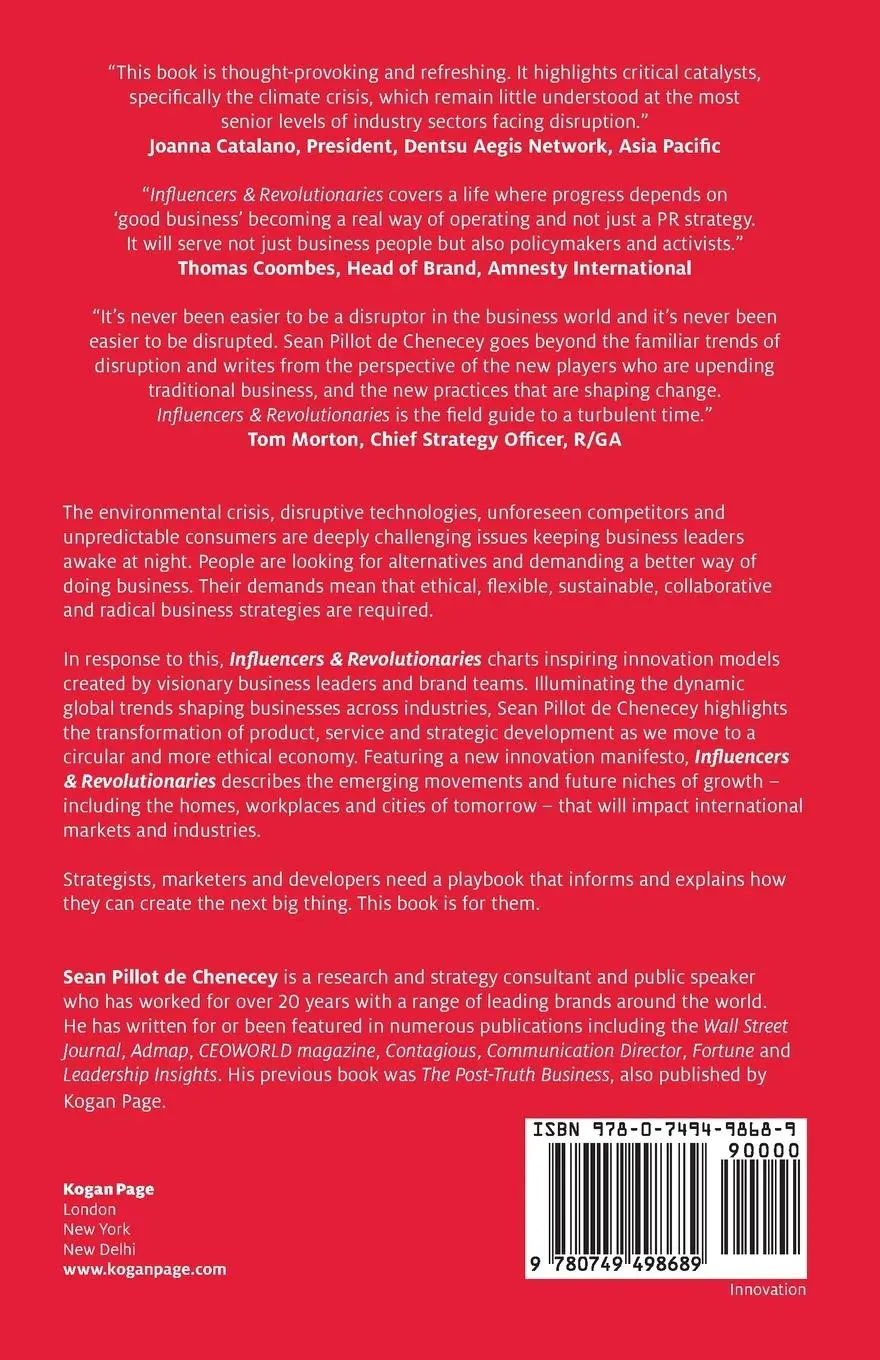 Rückseite: 9780749498689 | Influencers and Revolutionaries | Sean Pillot de Chenecey | Buch