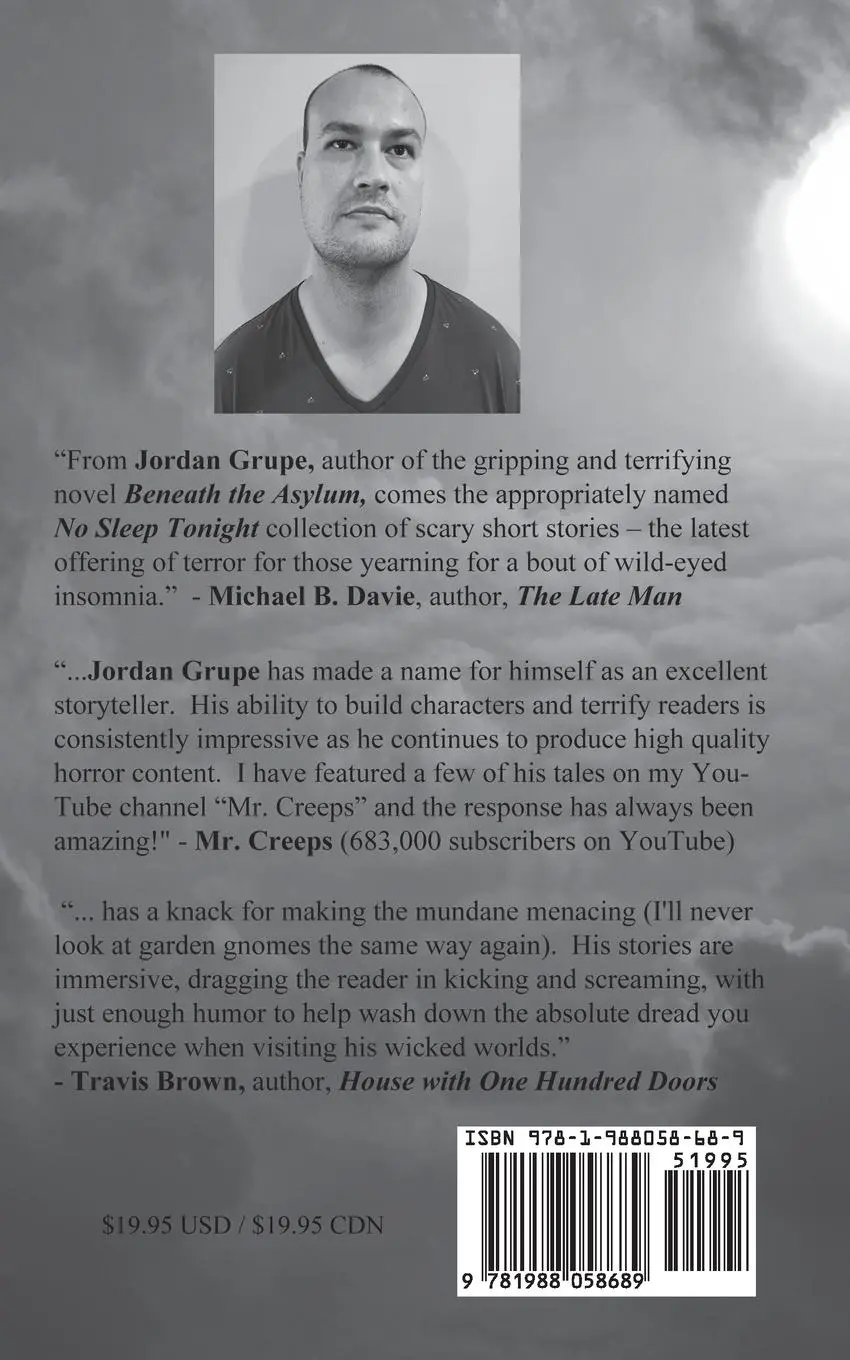 Rückseite: 9781988058689 | No Sleep Tonight | Scary Short Stories | Jordan Grupe | Taschenbuch