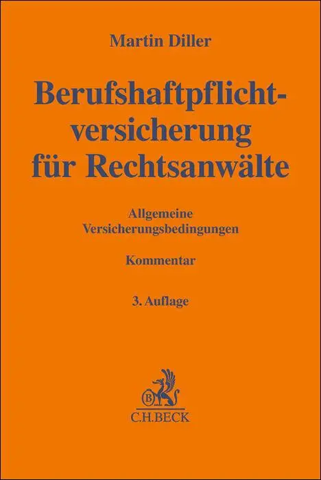 Cover: 9783406798689 | Berufshaftpflichtversicherung für Rechtsanwälte | Martin Diller | Buch